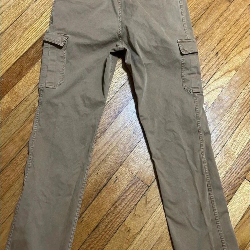 Carbon 2 Cobalt Mens Cargo Utility Pants Size 35 Tan Straight Leg Outdoors